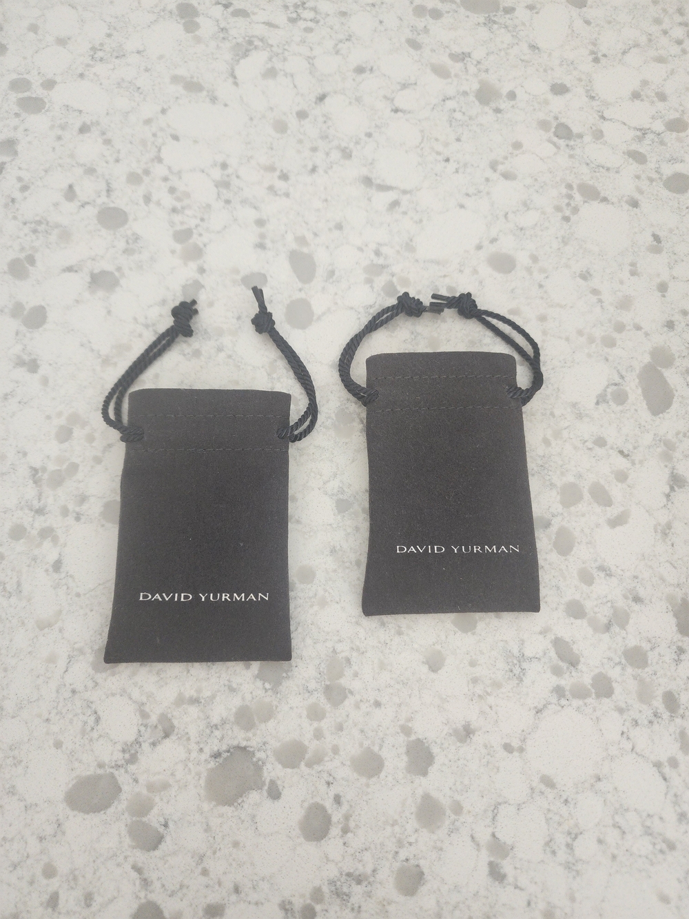 David Yurman Black Velvet Jewelry Pouches - Set of 2